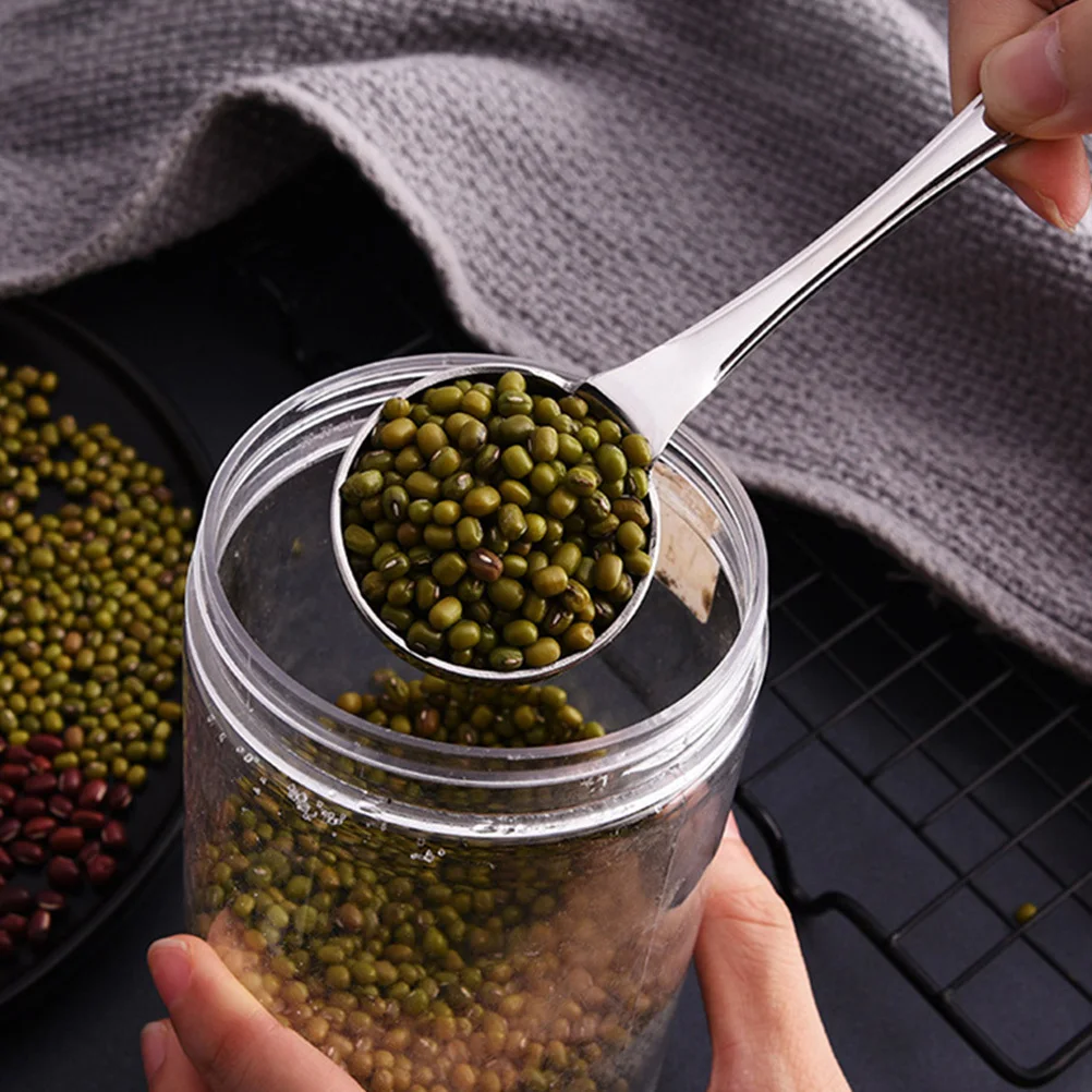 

1 pc 25Ml Stainless Steel Coffee Spoon Rustproof High Polish Long Handle Scoop Coffee Powder Multipurpose Measuring