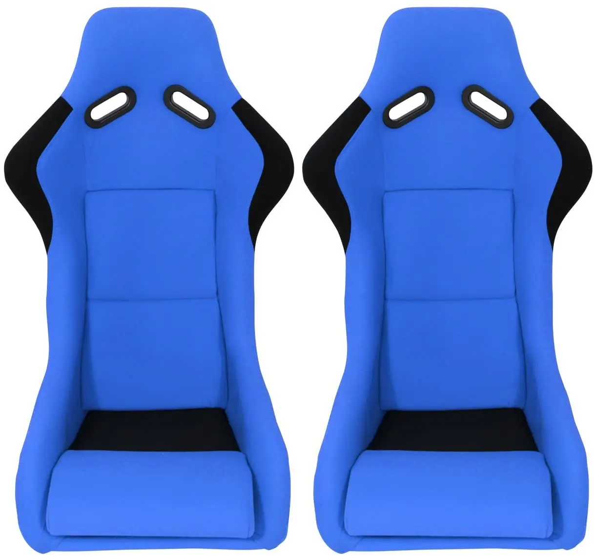 1021 Blue Suede Fixed Bucket Sim Racing Seat