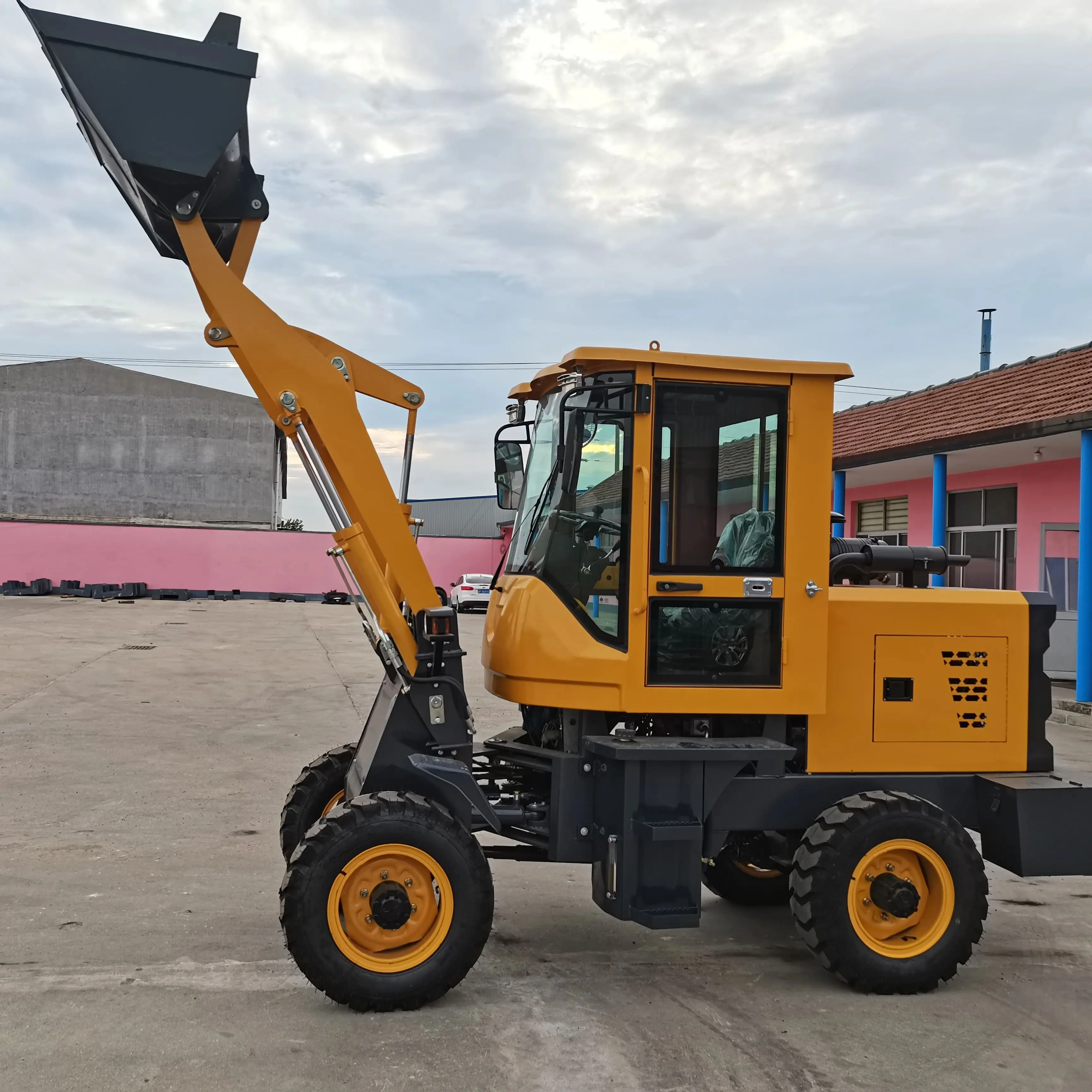 ZL910 Mini Hydraulic Wheel Loader Compact Front End Loader with 0.4m³ Bucket for Farm Construction