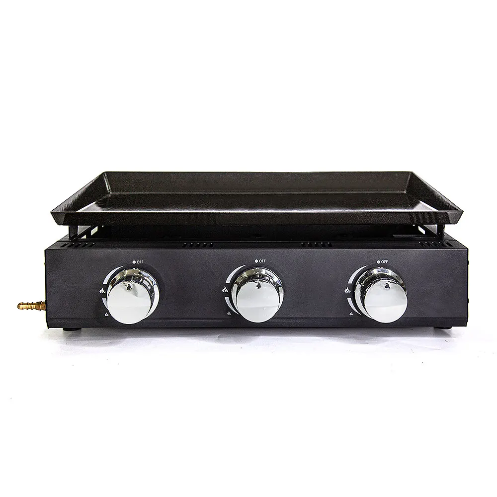 3 Burner Gas/ Electric Cooker With Oven Commercial 3 Burner Gas Stove Oven Grill Griddle