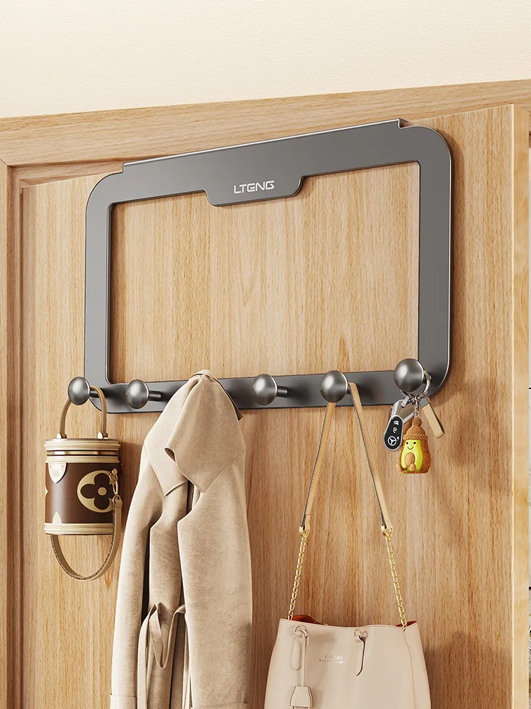 multi-functional-door-back-storage-rack-no-punching-bedroom-clothes-hanger-organizer-modern-simple-style-living-room-usage