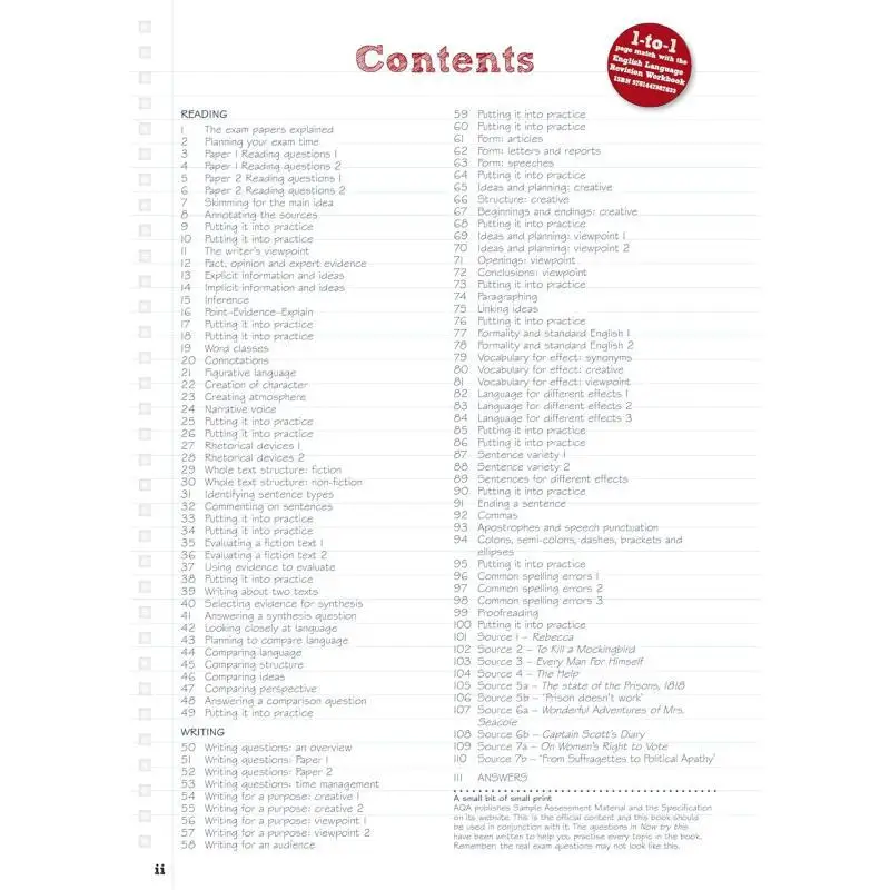 دليل مراجعة اللغة الإنجليزية من Pearson REVISE AQA GCSE بما في ذلك مراجعة عبر الإنترنت للامتحان 2025 و2026 9781447988052