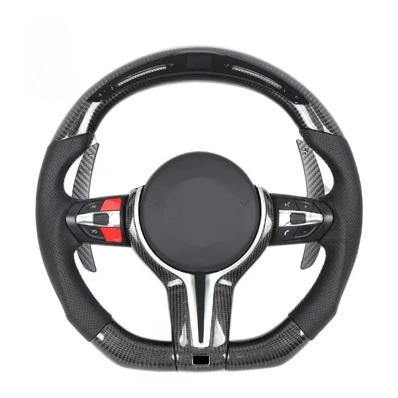 

LED Steering Wheel for BMW F30 F10 3 Series 5 Series X5 X6 E90 E92 M2 M3 M4 M5 M6 Old Model to New Carbon Fiber Steering Wheel