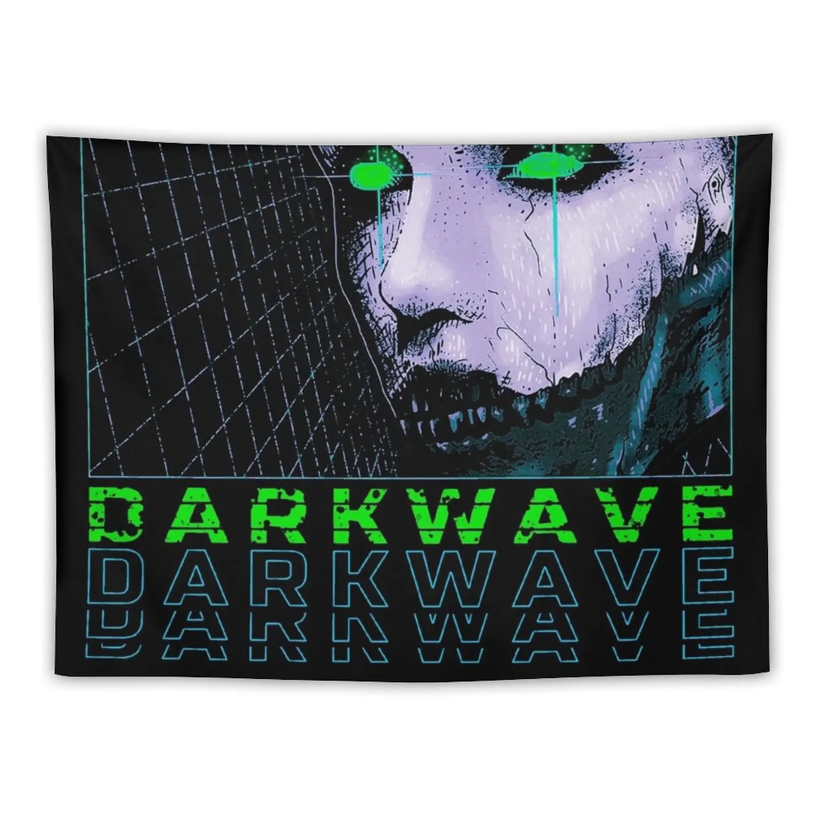 Cyberpunk Vaporwave Urban Futuristic Goth Style Tapestry Bedroom Decor Aesthetic Decoration Wall Tapestry