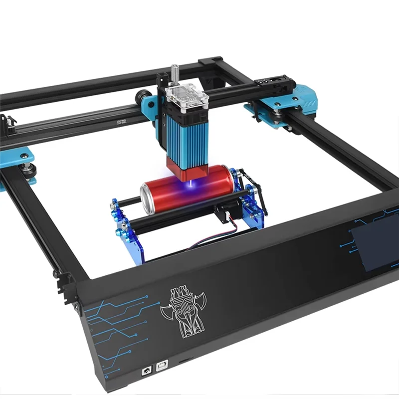 Abky-gerador a laser rolo rotativo eixo y módulo de gravação de rolo rotativo para gravura de objetos cilíndricos latas ferramentas diy