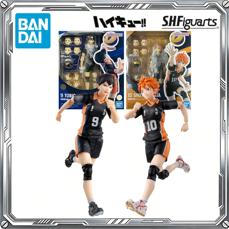 

BANDAI Original S.H.Figuarts Haikyuu! Anime Tobio Kageyama Hinata Shoyo Action Figure Toys Kids Gift Collectible Model Ornaments