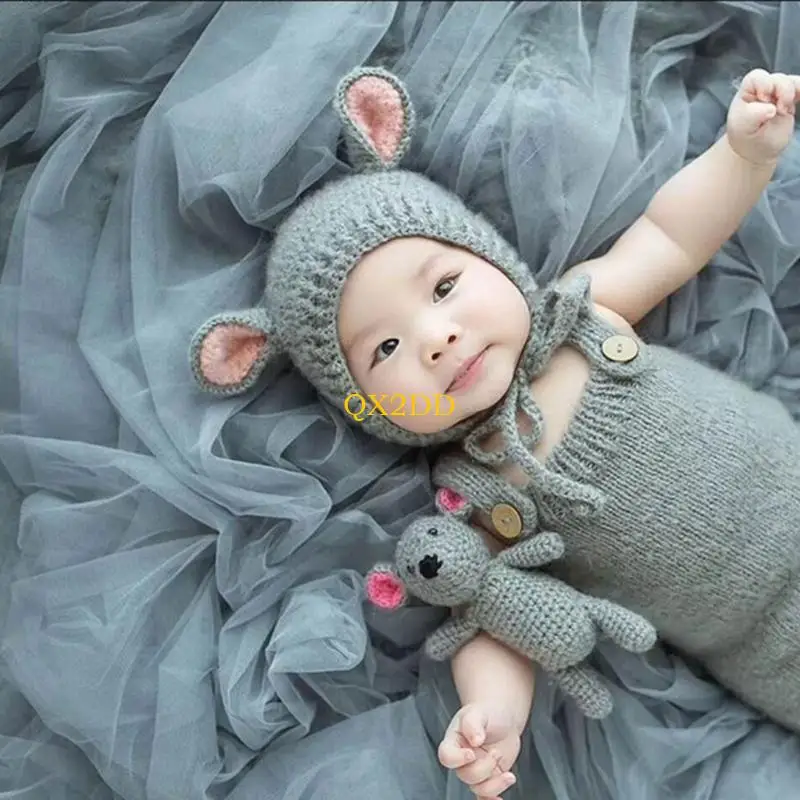 QX2D Baby First Moment Net Yarn Background Art Product Backdrops Cloth Decors