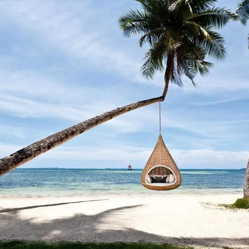 Outdoor Bird's Nest Swing Hammock Rattan Indoor Outdoor Bird's Nest