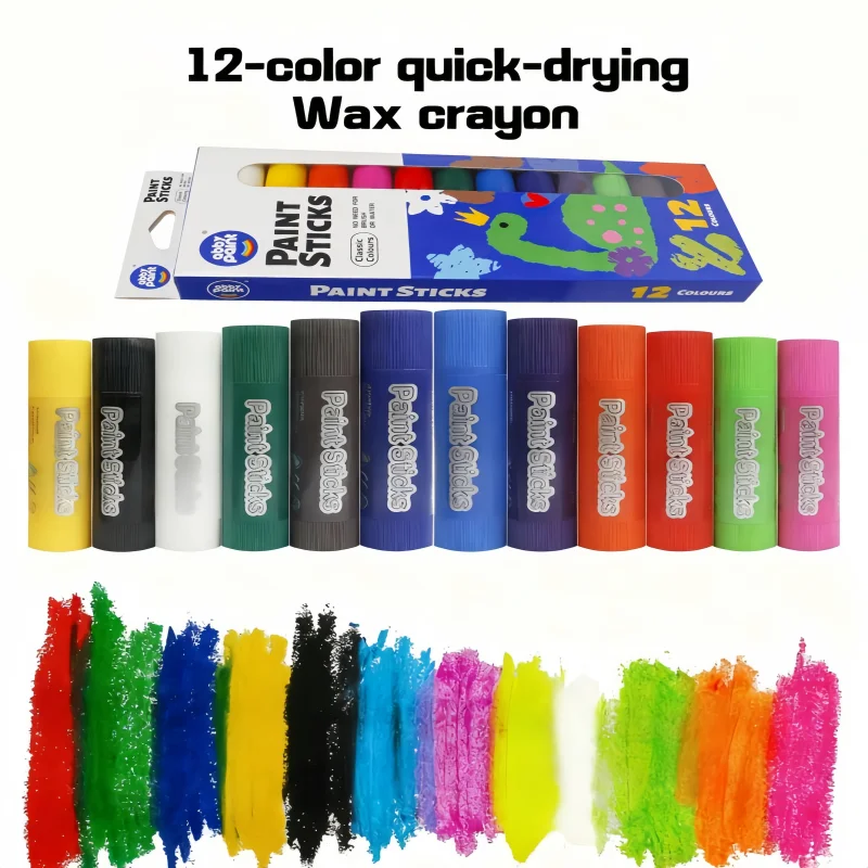 12-Farben-Macaron-Set zum Selbermachen, verdrehender Wachsstift mit weichen Farben, hinterlässt keine Hände, hohe Deckkraft für Kunstskizzen – Detail 7