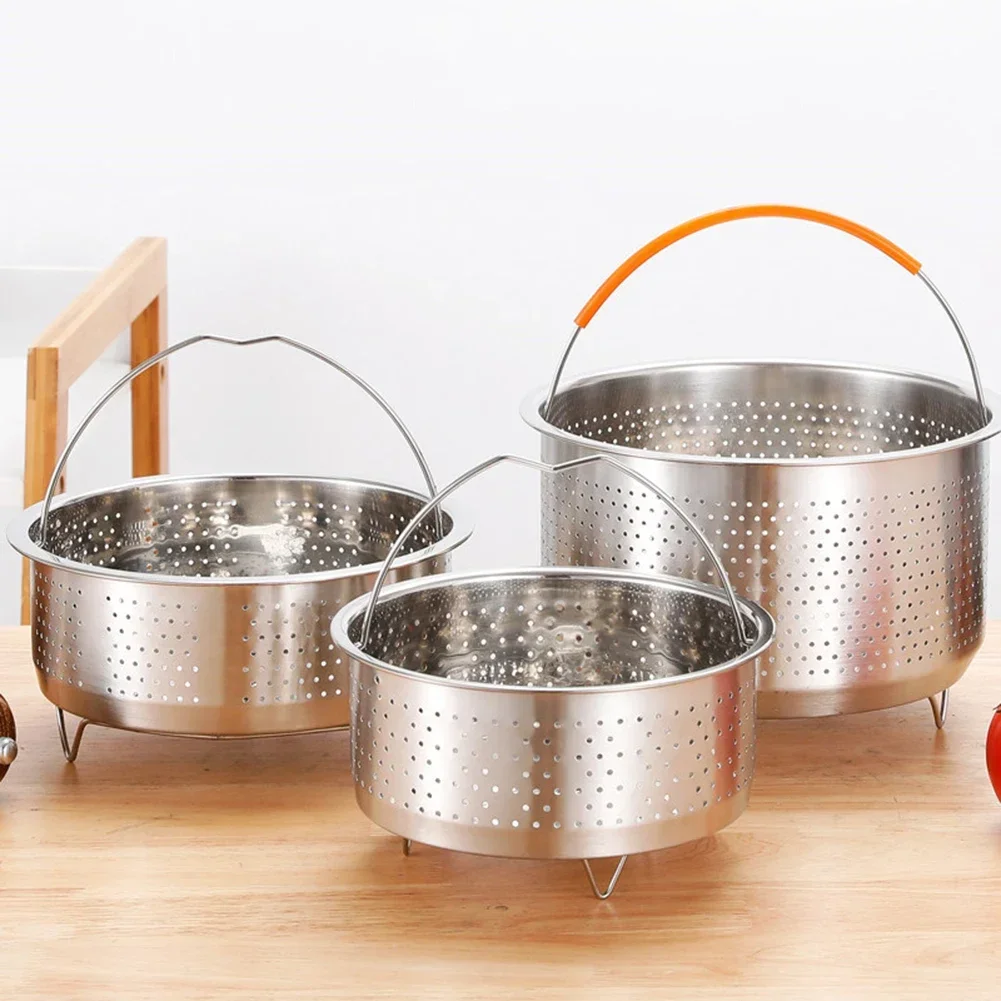 Steamer Insert Steamer Pot Stainless Steel Basket Rice Steamer Pressure Cooker Electric Rice Cooker Steaming Rice Basket