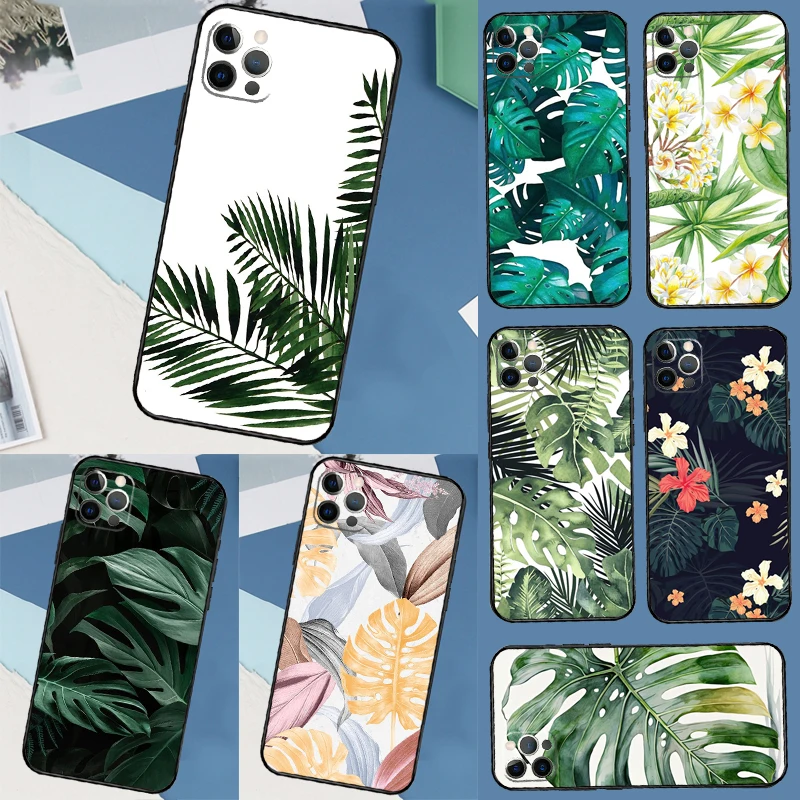 Summer Tropical Plants Leaf Case For Samsung Galaxy S26 Ultra S20 S21 S22 S23 S24 Ultra S10 S25 Plus S25 FE Cover Coque