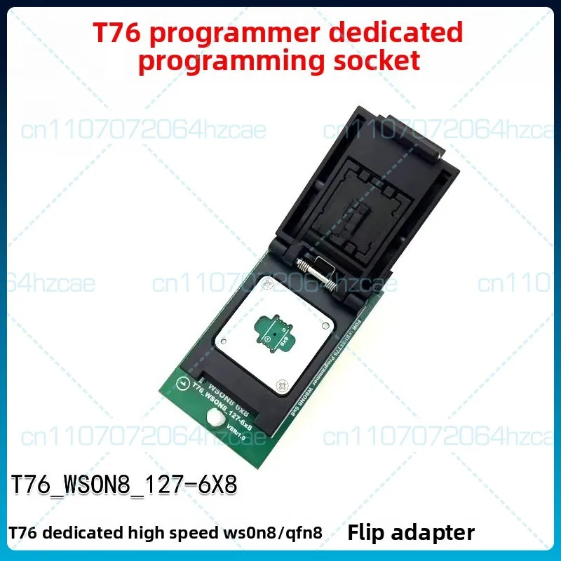For XGecu T76 programmer dedicated WSON8 QFN8 6X8mm high speed, read and write burning clamshell holder