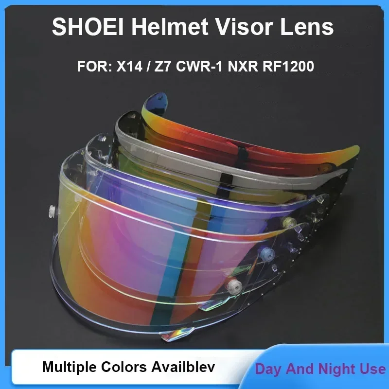 SHOEI Motorcycle Helmet Visor X14 Z7 CWR1 RF-1200 X-spirit Full Face Helmet Accessories Anti-UV Capacete Para Moto Windshield