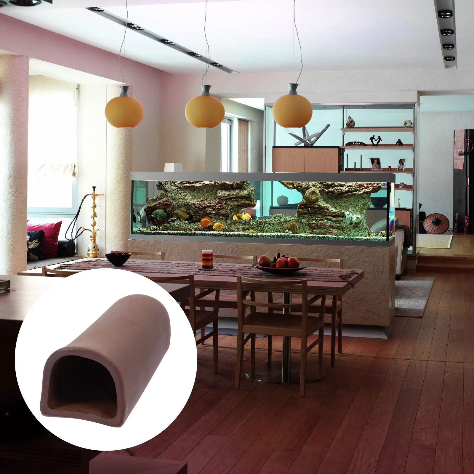 

Fish Shelter Ceramic Aquarium Tunnel Breeding Habitat Hideaway Decoration for Fresh Salt Water Aquarium Tunnel