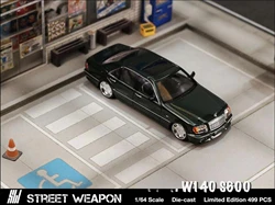 SW 1:64 W140 S600 Green Limited 499 Diecast Model Car