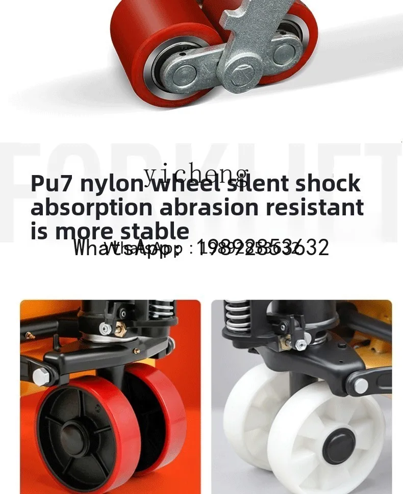 A1 Сумасшедший ручной вилочный погрузчик, гидравлический грузовик, 2 тонны, 3 тонны, погрузочно-разгрузочный подъемник, небольшой ручной вилочный погрузчик с ручным прицепом