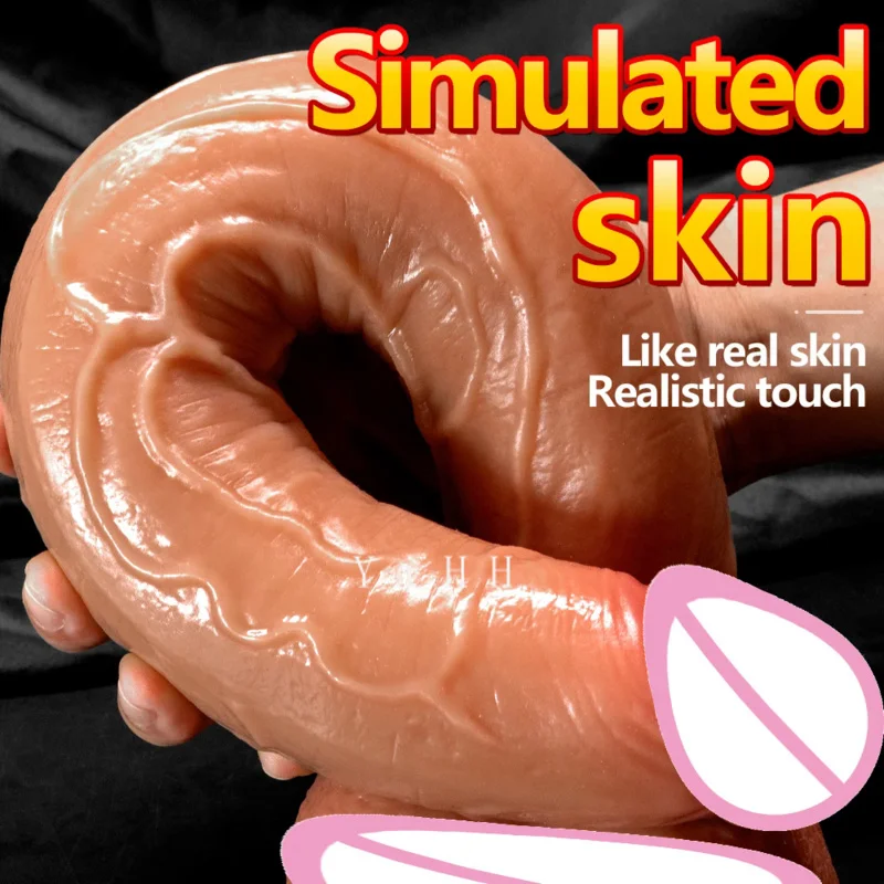 Super Long Dildo Realistic Dildos Flexible Soft Silicone Big Dick With Suction Cup Huge Penis Long Anal Sex Toys For Woman Men