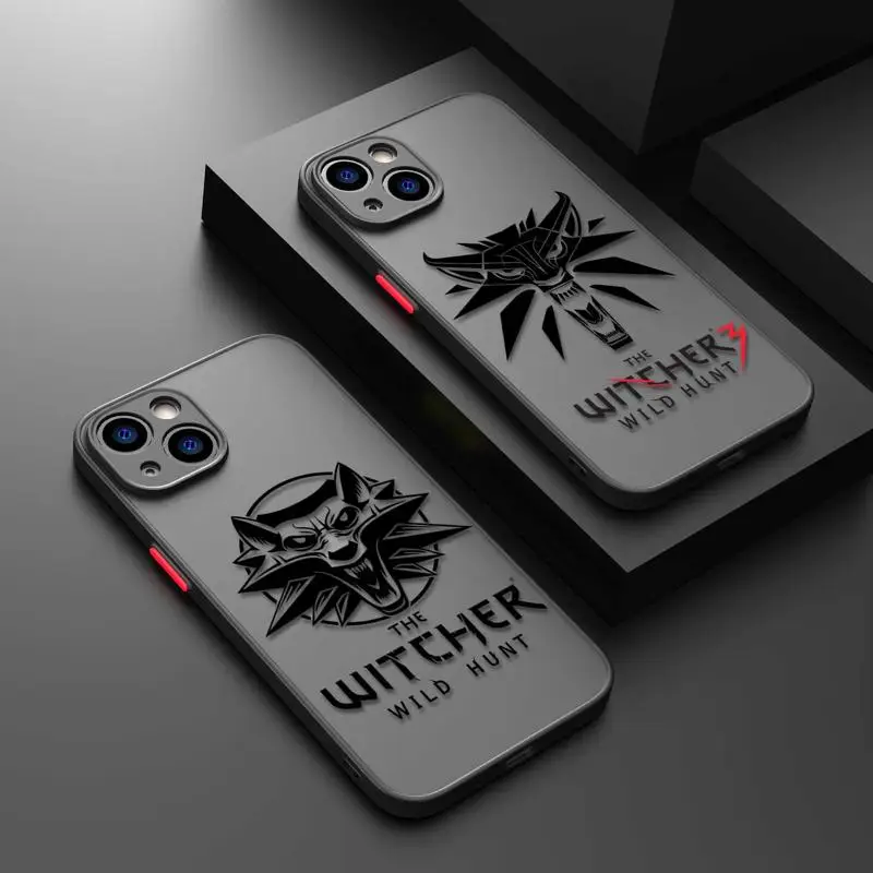 Phone Case For iPhone 15 14 13 12 11 Pro Max 6 6S 7 8 Plus XS XR X 12 Mini Hard Matte Shell The-Witcher Game Logo