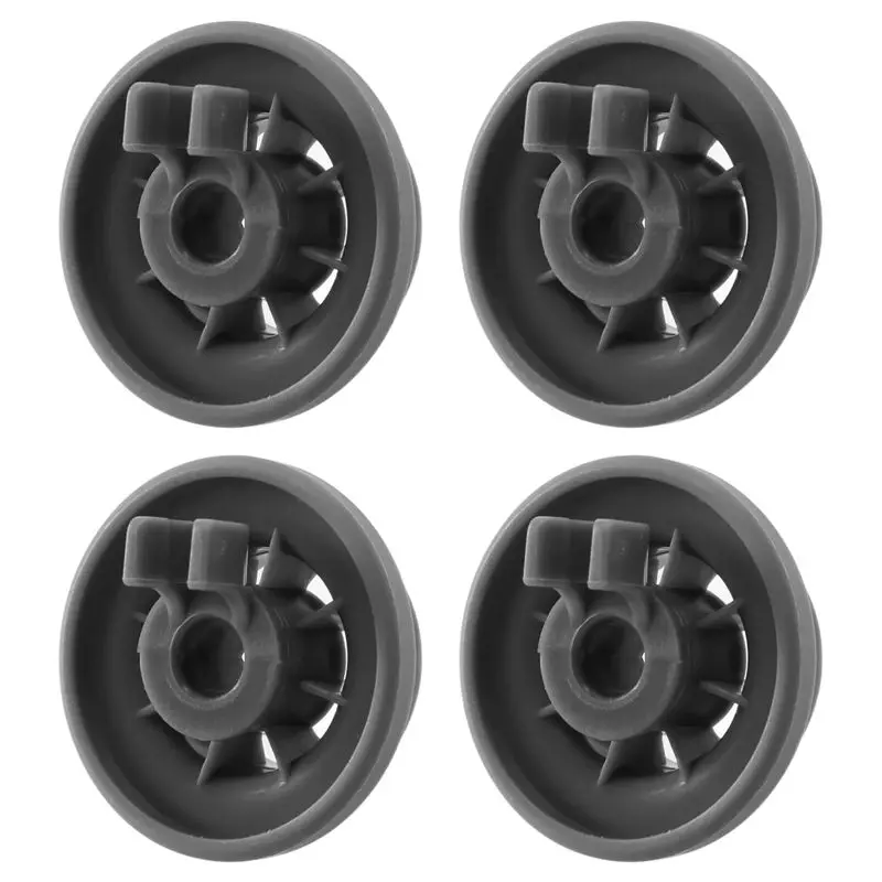 A55X-4 X Dishwasher Lower Basket Rail Wheels For Neff & Siemens Grey 165314