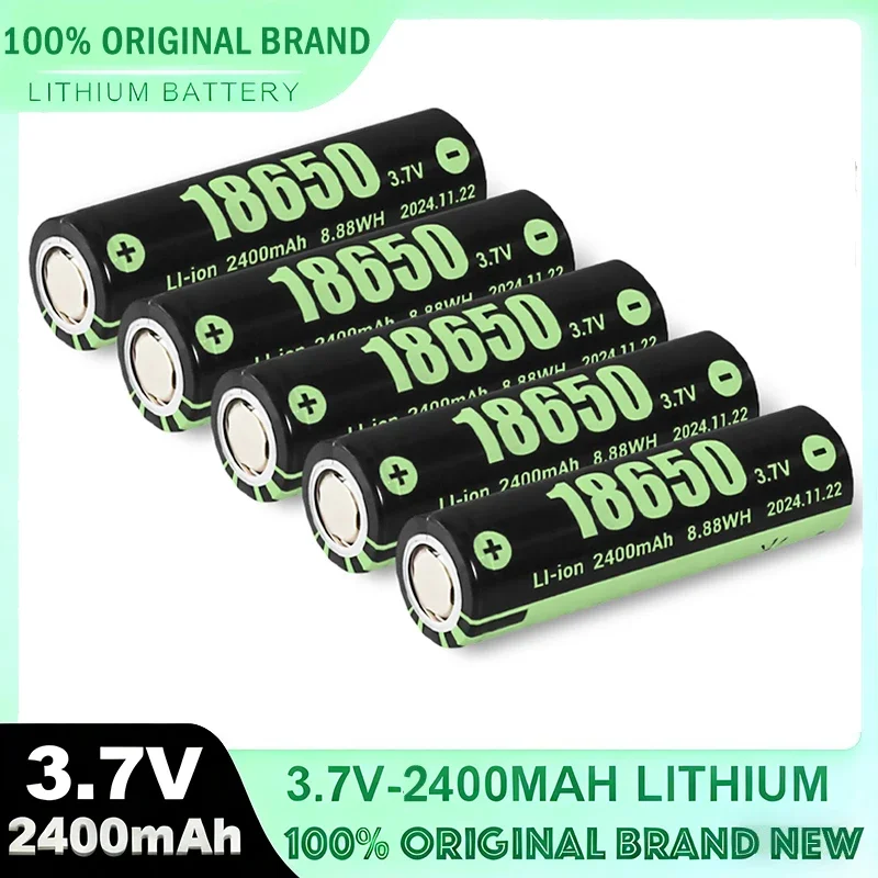 

100% Brand New Original High-quality 18650 2000mAh/1000mAh 3.7V Lithium-ion Rechargeable Battery with Gift 9LED Mini Flashlight