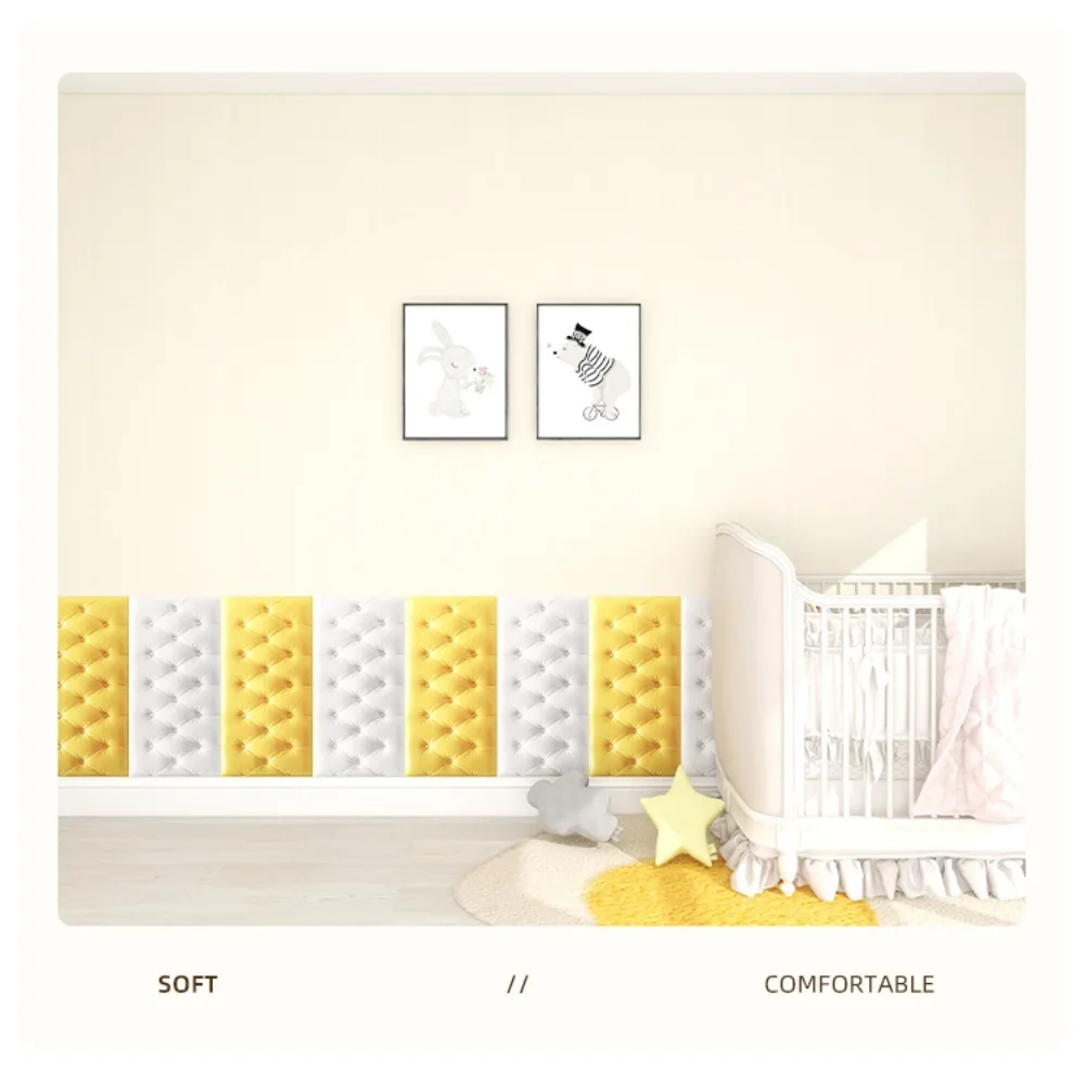 عالية الجودة رشاقته ثلاثية الأبعاد ملصقات جدار المضادة للتصادم ذاتية اللصق وسادة مريحة لتقوم بها بنفسك خلفية غرفة نوم الاطفال