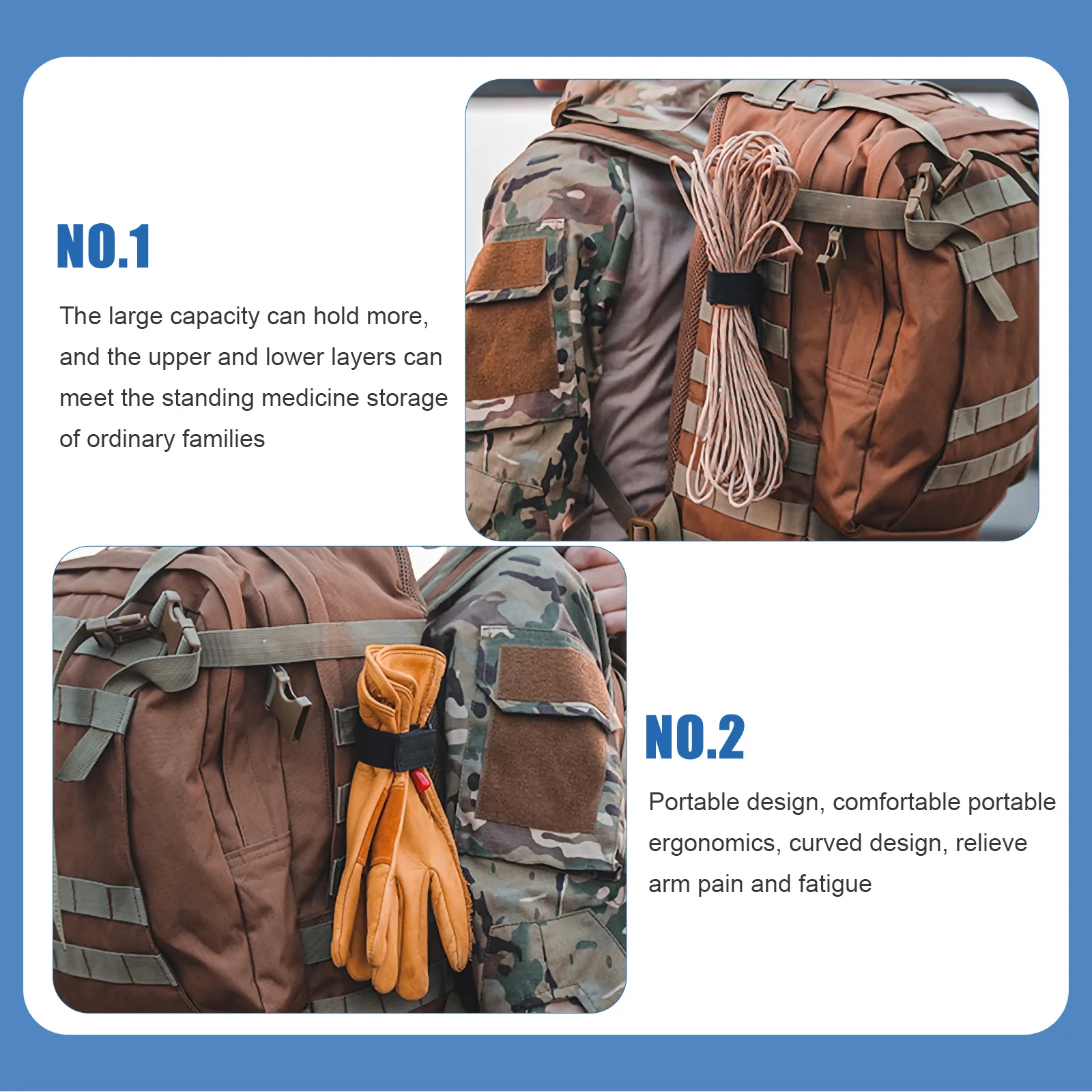 

2pcs Outdoor Glove Straps Camping Accessories Multi-Function Glove Leash Lightweight Durable Storage Efficient Travel Hiking