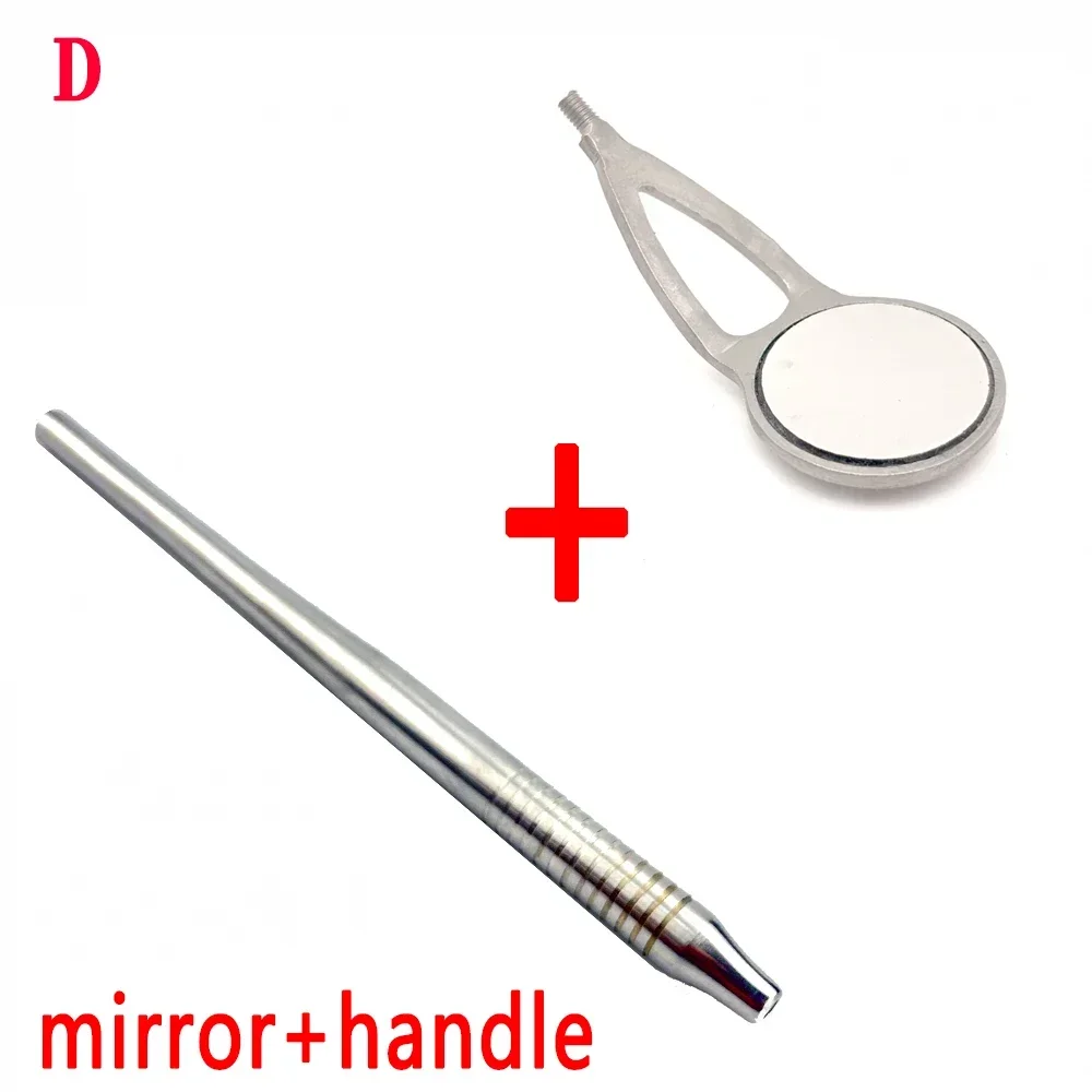 Dental Reuse Use Mouth Mirror Dental Quality Anti-Fog Rhodium Oral Mirrors Reflectors