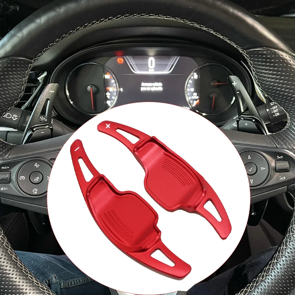 

Car Steering Wheel DSG Shift Paddles extension shifters Stickers for Opel Vauxhall Insignia 2011-2013 2014 2015 2016 2017 2018