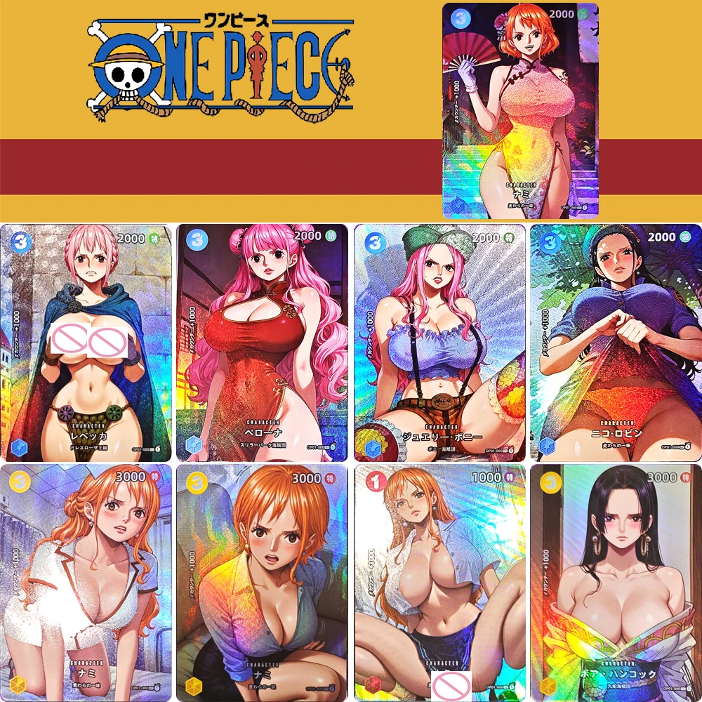 

ONE PIECE Boa Hancock Nami Nico Robin DIY домашняя красота бронзовая коллекционная карта Рождественский подарок на день рождения игровые игрушки