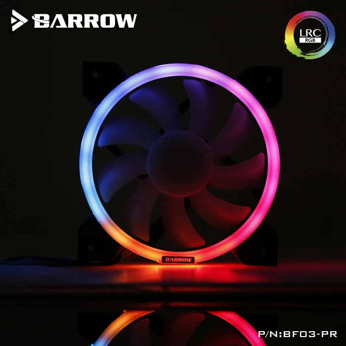 Barrow BF04-PR LRC2.0 12cm LED Fan for Radiator Aurora AURA 5v RGB 6Pin