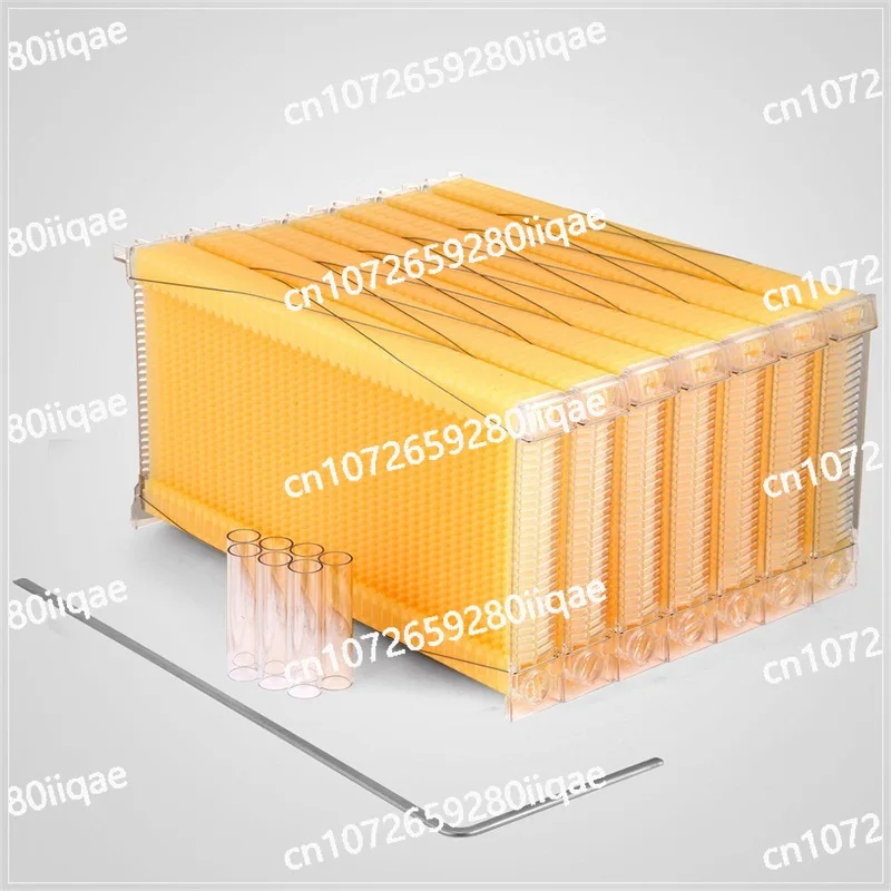 7PCS Self-flowing Honey Hive Foundation Plastic Honey Bee Hive Honey Extraction