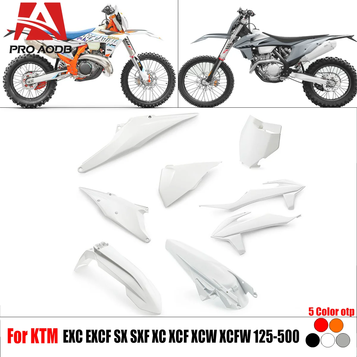 High-Quality Plastic Motorcycle Full Fairing Cover For KTM EXC EXC-F SX SX-F XC XC-F XCW XCF-W 125 150 250 300 350 450 500