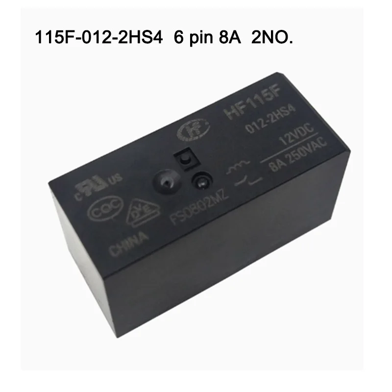 HF115-5V-1HS3  6 pins 16A Relay 24V-2HS4 8A Relays