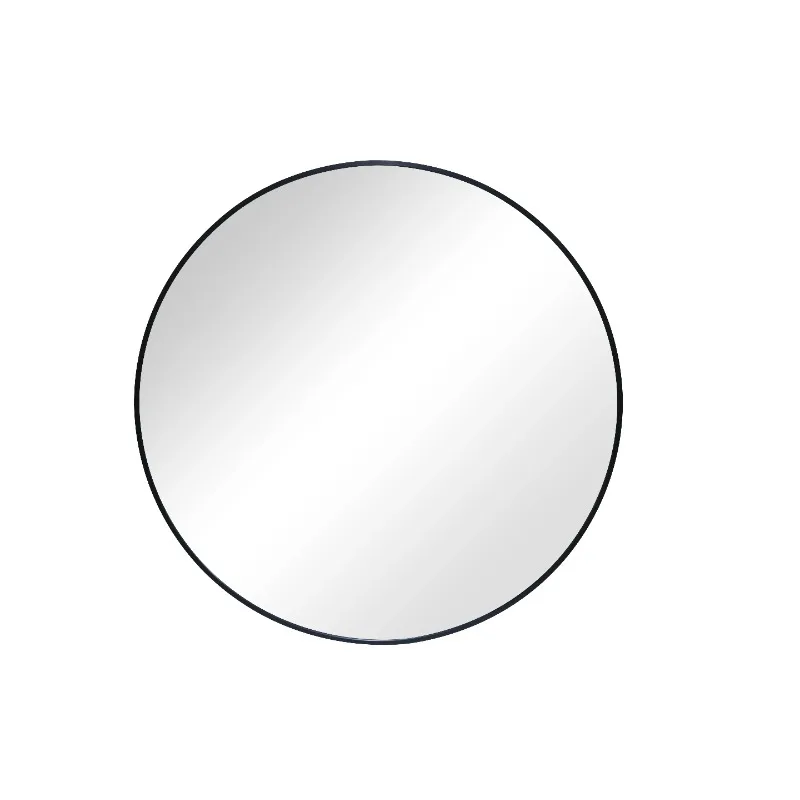 

Wall Mirror Round, 28IN Diameter, Black Finish