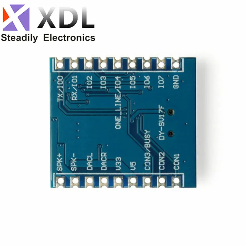 10Pcs DY-SV17F Audio Module Mini MP3 Player IO Trigger USB Download Flash Voice Module