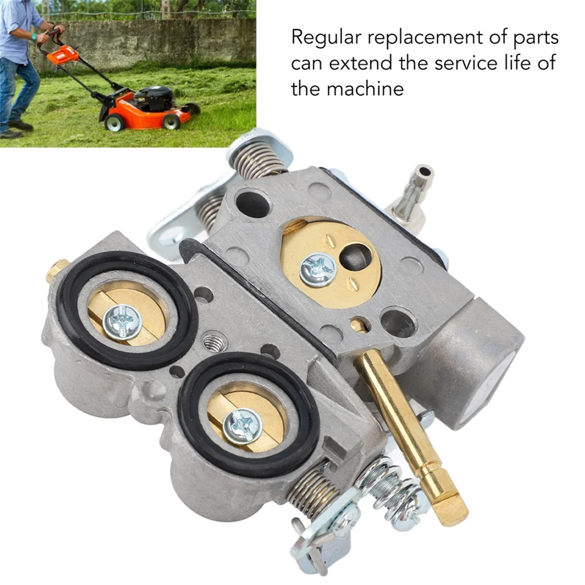 2025 + المكربن العشب الانتهازي عالية الأداء الألومنيوم جزازة المكربن ل 586346601 253 253R 553RS جزازة العشب المكربن #1