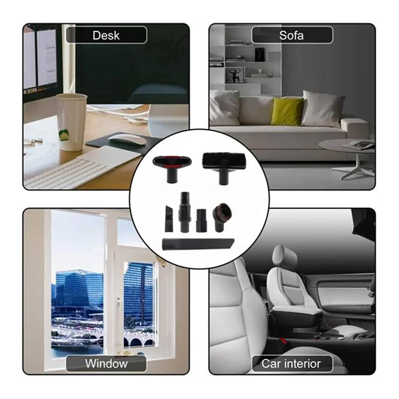 مجموعة استبدال فرشاة الغبار 7 قطع محول للمكانس الكهربائية من سلسلة Shark IX و IZ - تتضمن فرشاة أرضية ومحول خرطوم مكنسة كهربائية