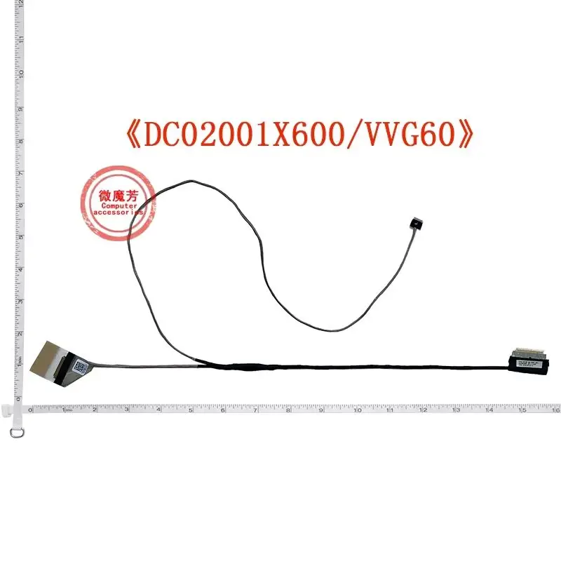 NOVO Cabo LCD LVDS para Laptop DELL Inspiron 14 5447 5457 5448 5445 P49G DC02001X600 VVG60