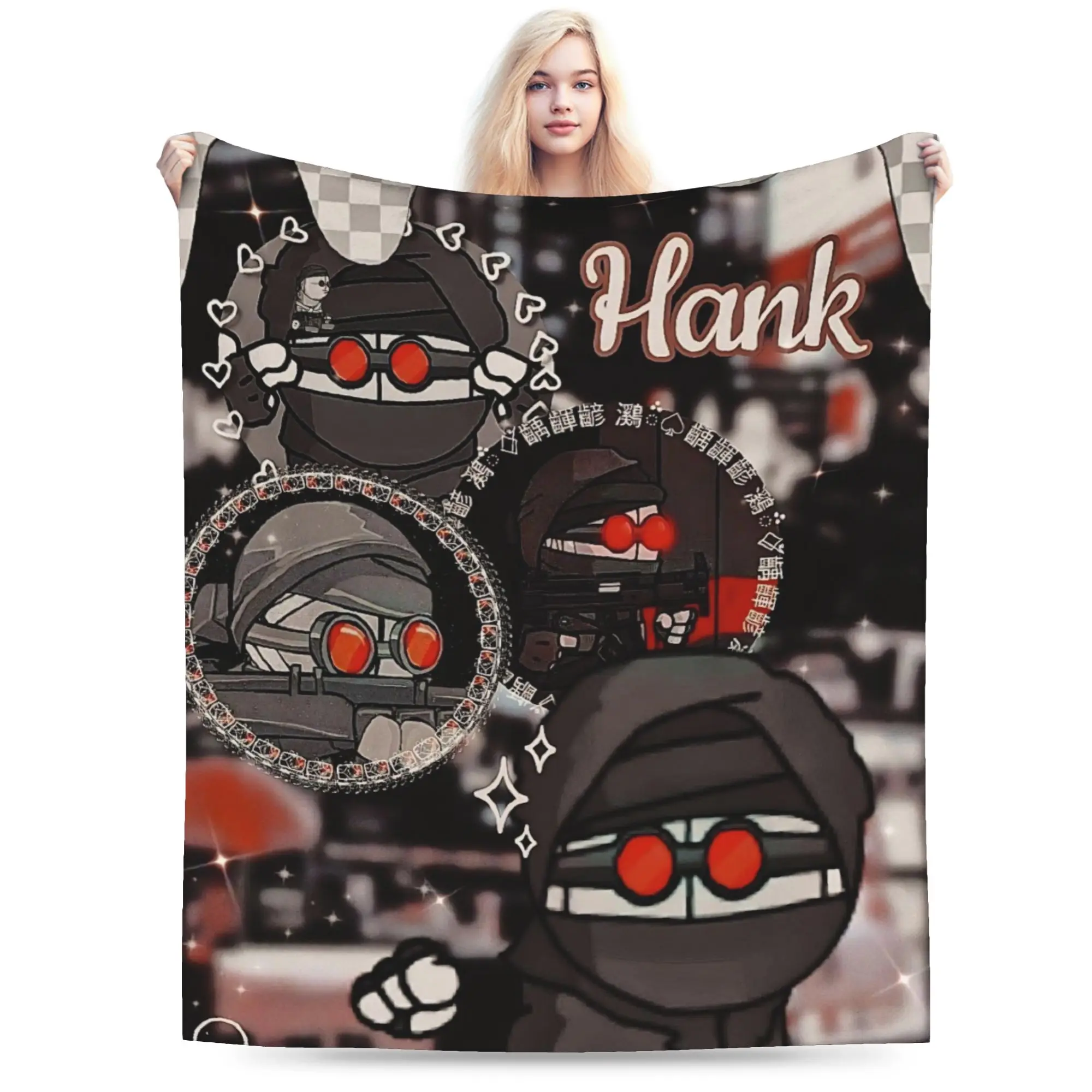 MADNESS COMBAT Hank Blanket Super Soft Cozy  Throw Blankets for Bed 50x60 Inch Multiple Sizes Quilt