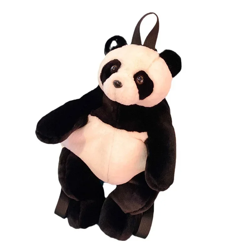 Crianças mochilas para menino panda mochila bonito na moda estudante mochila de pelúcia macia sacos de escola mãe crianças sacos para menina sac