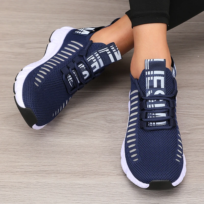 Women's Platform Sports Shoes with Fashionable Trendy Design Breathable Comfortable Shoes Outdoor Hiking  Walking Casual Shoes