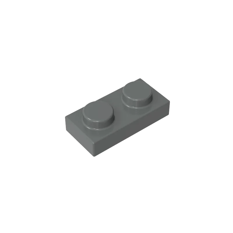Gobricks 100 stks 3023 Gemengde Kleur Plaat 1x2 Onderdelen Grijs MOC DIY Bouwstenen Zwarte Kleur Kid creatieve Gift
