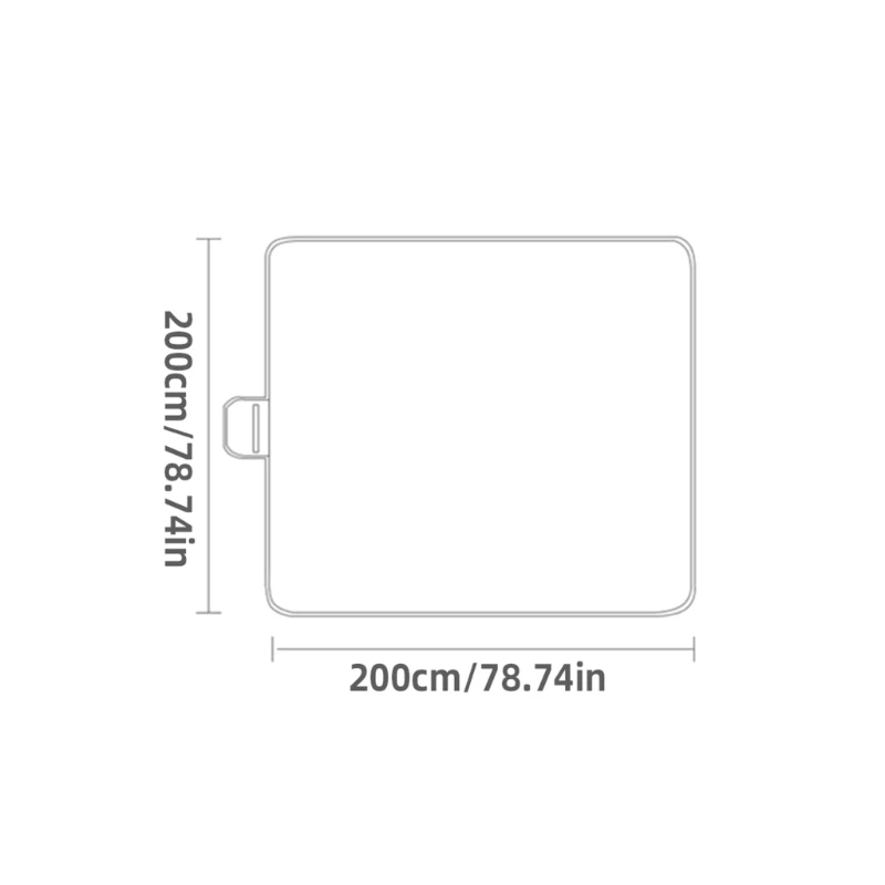  Big 200x200cm Outside Blanket Moisture Blocking Two bounds For Camping Beach