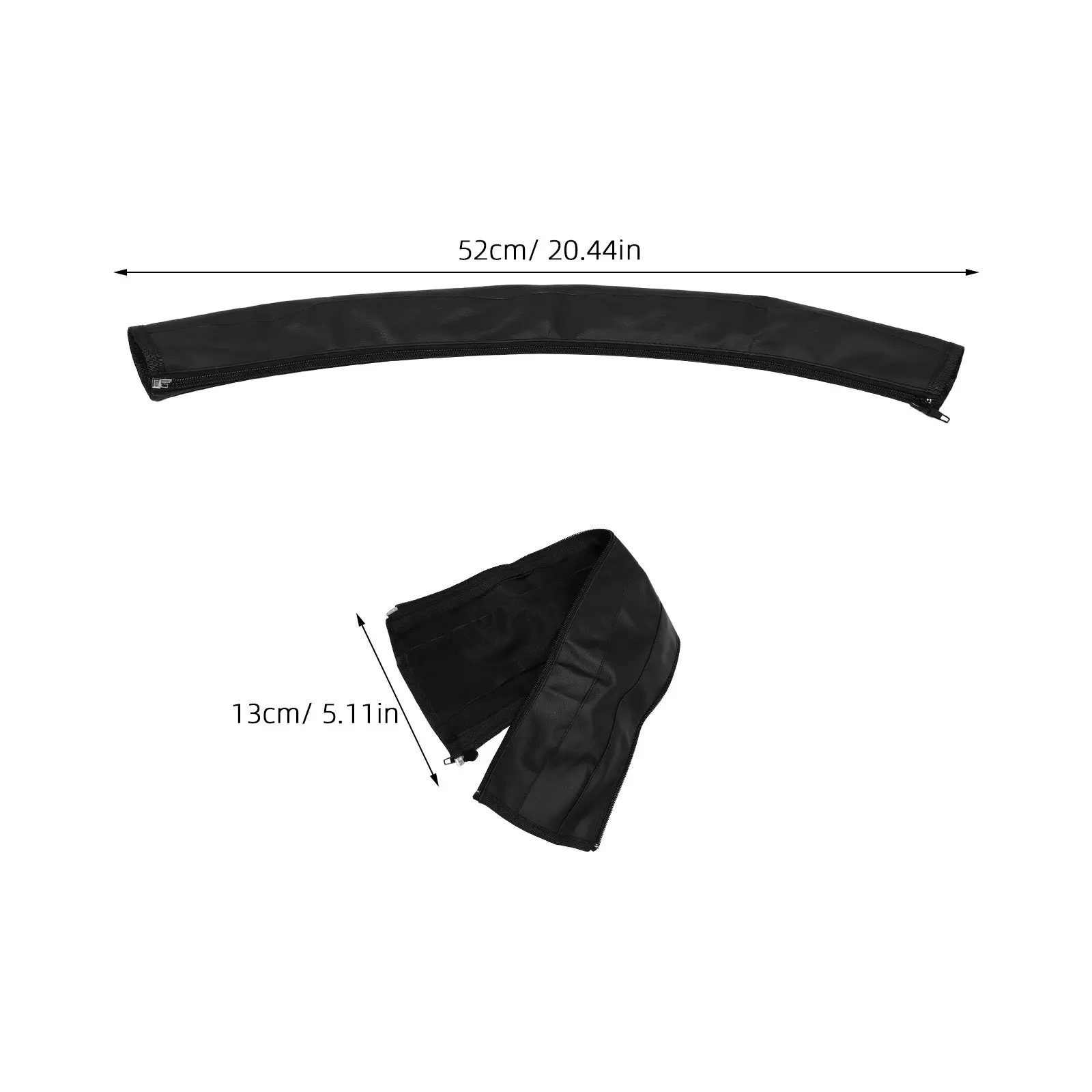 4Pcs Baby Stroller Handle Covers PU Zipper Pushchair Armrest Replacement Non-Slip Grip Washable Stroller Handlebar