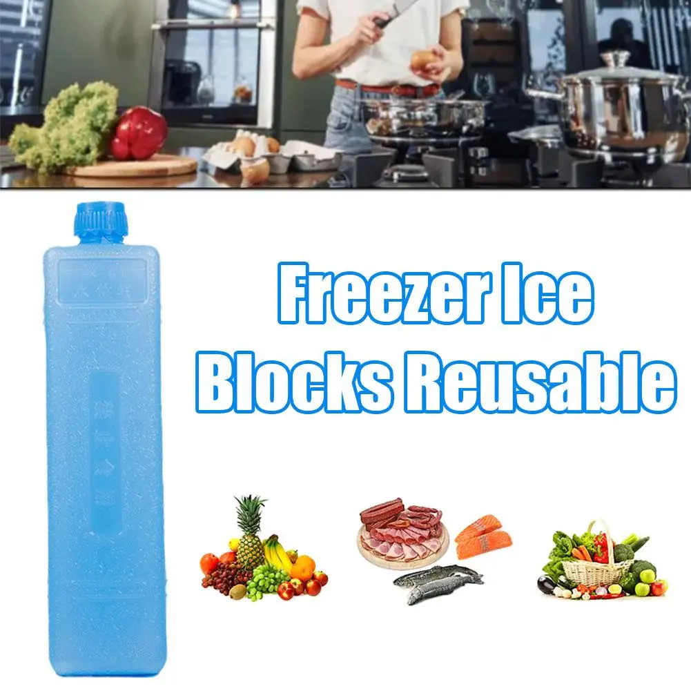 3X congelatore Cooler impacchi di ghiaccio a prova di perdite addensato PE riutilizzabile Ice Crystal Box Coolers frigorifero Cooler Blocks Keep Food Fresh