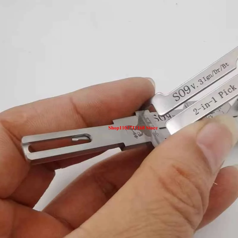 

S09 V4 Lishi 2-in-1 Model Hyundai Kia Recent 2025 Model Lock Picking Decoder Car Automotive Locksmith Tools Car Bypass Tools