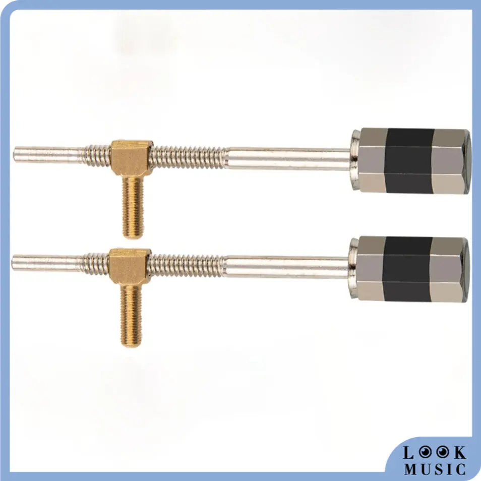 

2PCS 4/4 3/4 1/2 1/4 1/8 Violin Bow Screw And Eye Nickel Silver Mount 4/4 Violin Bow Fiddle Bow Screw Tip
