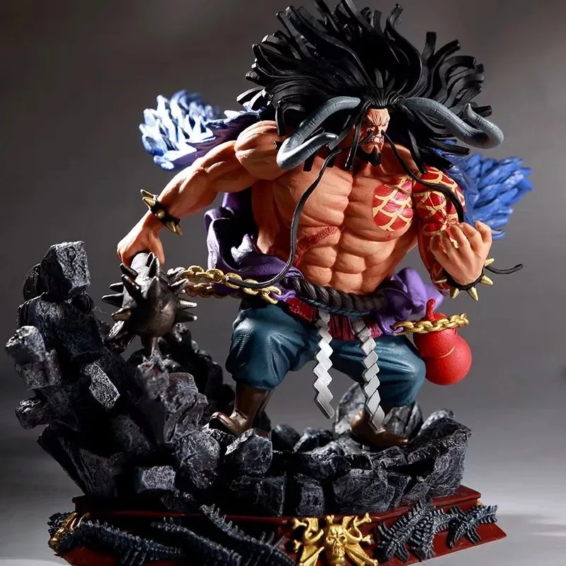 Animation One Piece series model four emperors GK battle Kaido statue hand toys two yuan animation peripheral creative tabletop