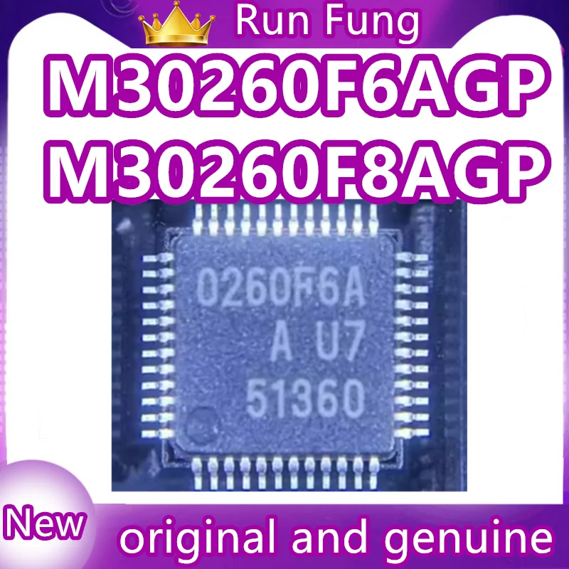 

M30260F8AGP # U3A M30260F8AGP 0260F8A M30260F6AGP 0260F6A LQFP48 Новый оригинальный, подлинный, 1 шт./лот