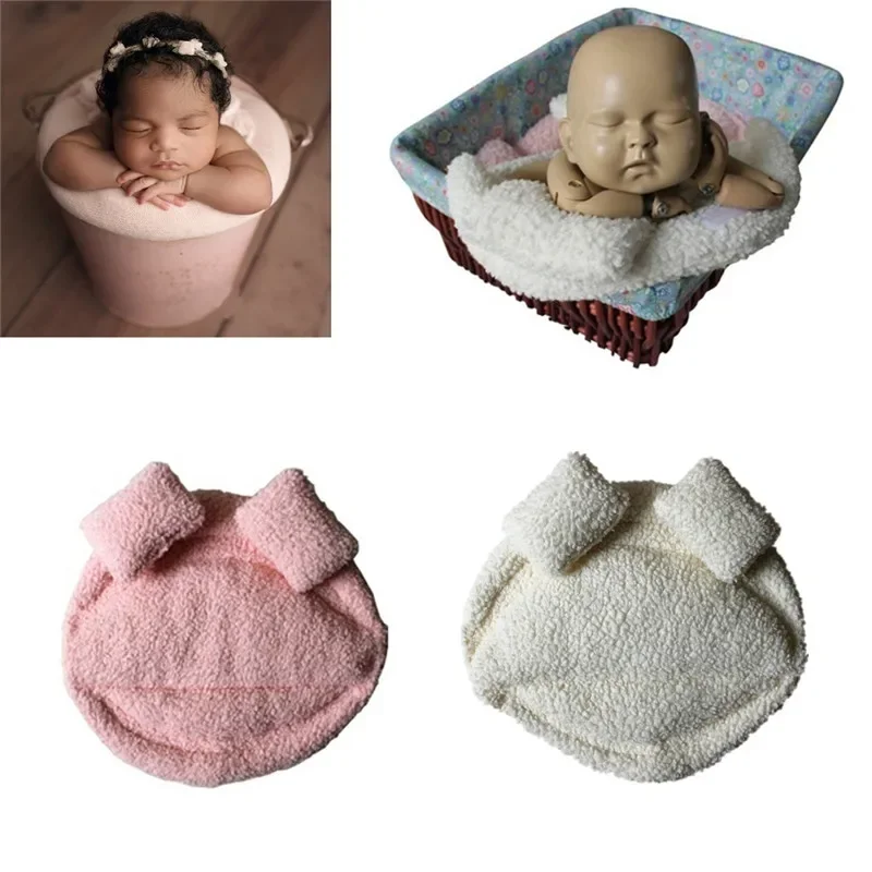 Accesorios de fotografía para bebé recién nacido, almohada para posar, relleno de cesta, cojín de utilería para fotografía, manta, fondos, cubo,